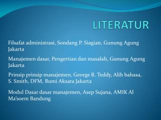 LITERATUR