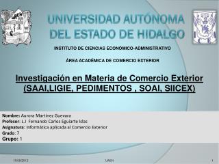 UNIVERSIDAD AUTÓNOMA DEL ESTADO DE HIDALGO