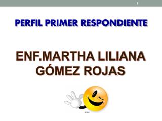 PERFIL PRIMER RESPONDIENTE