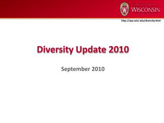 Diversity Update 2010 September 2010