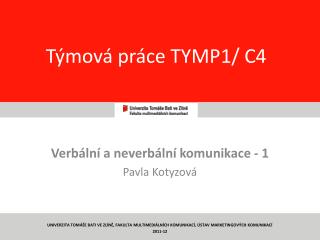 Týmová práce TYMP1/ C4