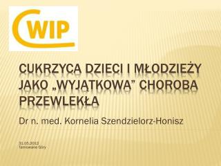 Cukrzyca dzieci i młodzieży jako „wyjątkowa” choroba przewlekła