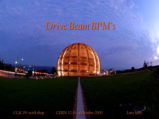 Drive Beam BPM’s