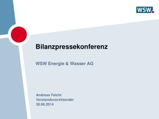 Bilanzpressekonferenz