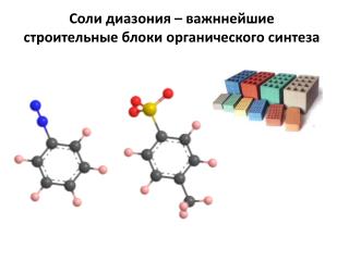 Соли диазония – важннейшие строительные блоки органического синтеза