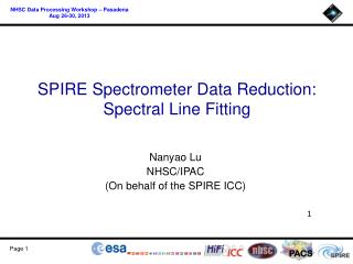 SPIRE Spectrometer Data Reduction: Spectral Line Fitting