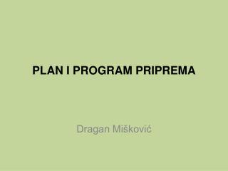 PLAN I PROGRAM PRIPREMA