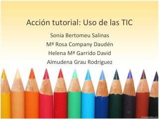 Acción tutorial: Uso de las TIC