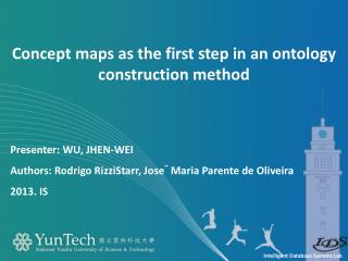 Presenter: Wu, jhen-wei Authors: Rodrigo RizziStarr, Jose´ Maria Parente de Oliveira 2013. is