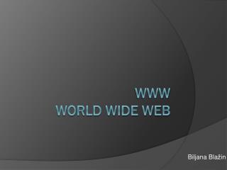 WWW WORLD WIDE WEB