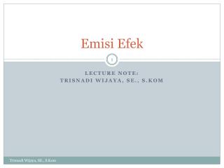 Emisi Efek