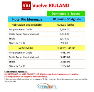 Vuelve RIULAND