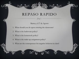 REPASO RAPIDO