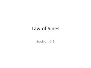 Law of Sines