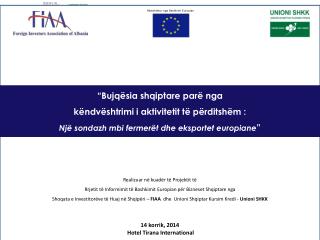 Realizuar n ë kuadër të Projektit të