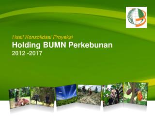 Hasil Konsolidasi Proyeksi Holding BUMN Perkebunan 2012 -2017