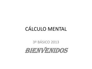 CÁLCULO MENTAL