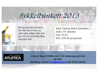 Sykkelbankett 2013