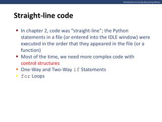 Introduction to Computing Using Python