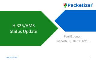 H.325/AMS Status Update