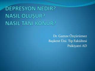 DEPRESYON NEDİR? NASIL OLUŞUR? NASIL TANI KONUR?