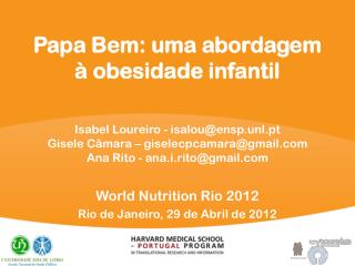 Papa Bem: uma abordagem à obesidade infantil