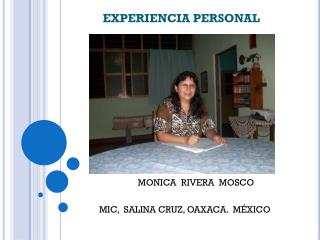 EXPERIENCIA PERSONAL