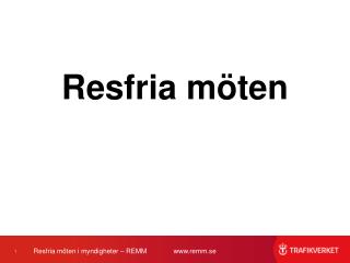 Resfria möten