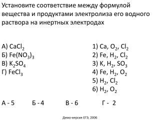 А) CaCl 2 Б) Fe(NO 3 ) 3 В ) K 2 SO 4 Г) FeCl 3