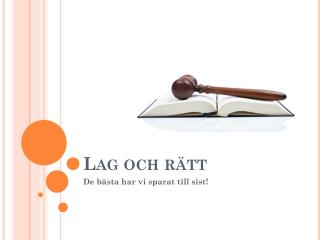 Lag och rätt