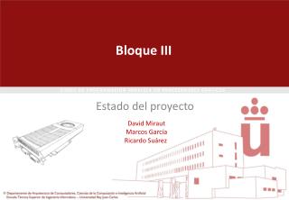 Bloque III