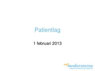 Patientlag