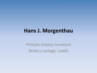 Hans J. Morgenthau