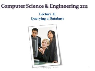 Computer Science &amp; Engineering 2111