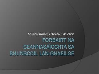 Forbairt na Ceannasaíochta sa Bhunscoil Lán-Ghaeilge