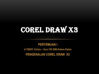 COREL DRAW X3