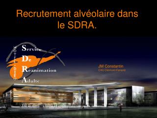 Recrutement alvéolaire dans le SDRA.