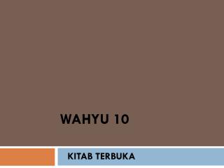 WAHYU 10