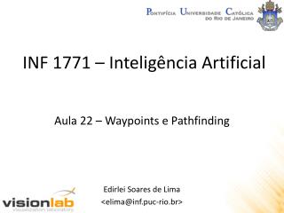 INF 1771 – Inteligência Artificial