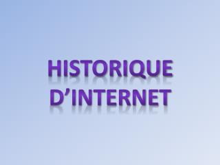 Historique d’Internet