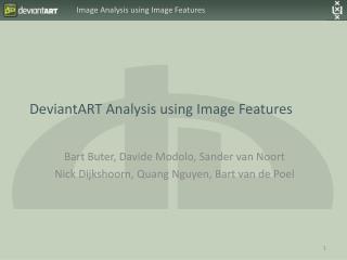 DeviantART Analysis using Image Features