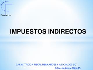 IMPUESTOS INDIRECTOS