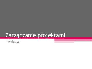 Zarządzanie projektami