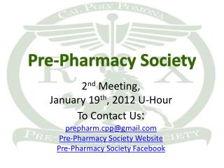 Pre-Pharmacy Society