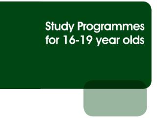 16-19 funding What is changing?