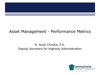 Asset Management - Performance Metrics