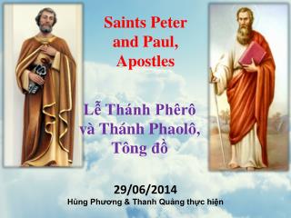 Saints Peter and Paul, Apostles