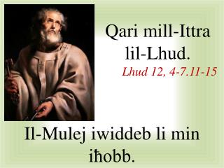Qari mill-I ttra lil-Lhud . Lhud 1 2 , 4-7.11-15