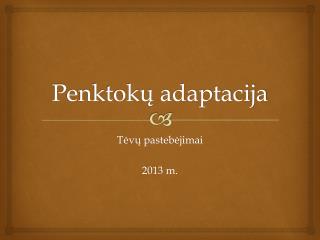 Penktokų adaptacija