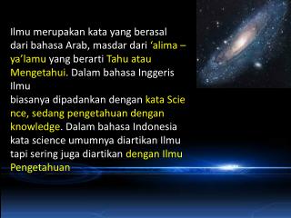 Kedudukan Ilmu Menurut Islam